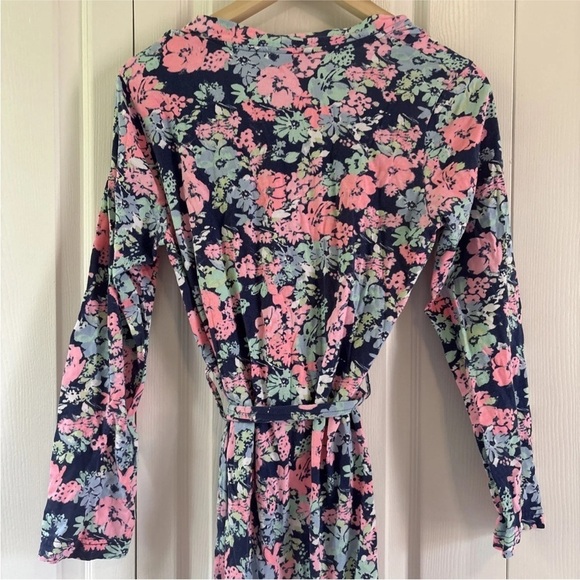 Okie Dokie Floral Wrap Robe Long Sleeve Belted Size S/M Pajama Loungewear - Picture 5 of 6